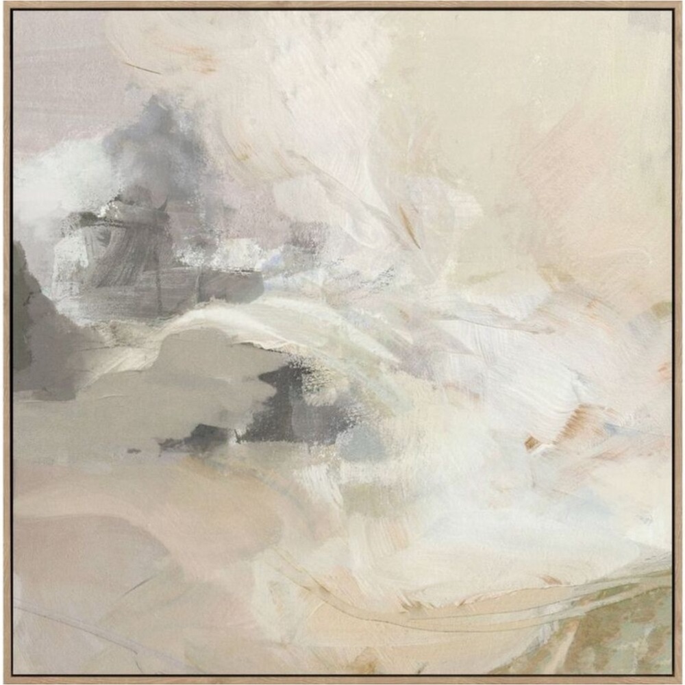 Threshold - Modern Wall Art Canvas Abstract 24"x24" Watercolor Mountain